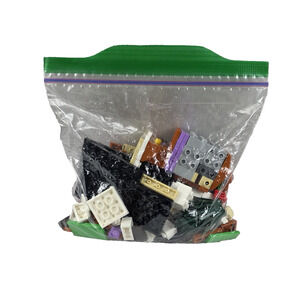 LEGO Pieces Lot - Brown, White and Black Colors + Accessories